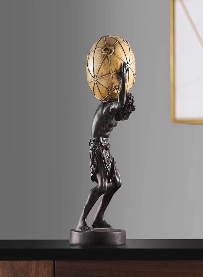 FUNSXBUG 16.5 Inch Large Atlas Holding World Greek Statue Sculpture Collectible Figurine Home Decor Living Room Desktop Decoration - Image 4